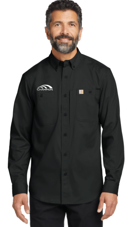 Champion Embroidered Carhartt Long Sleeve Button Up