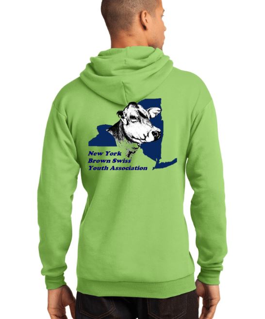 NY Brown Swiss Hooded Sweatshirt