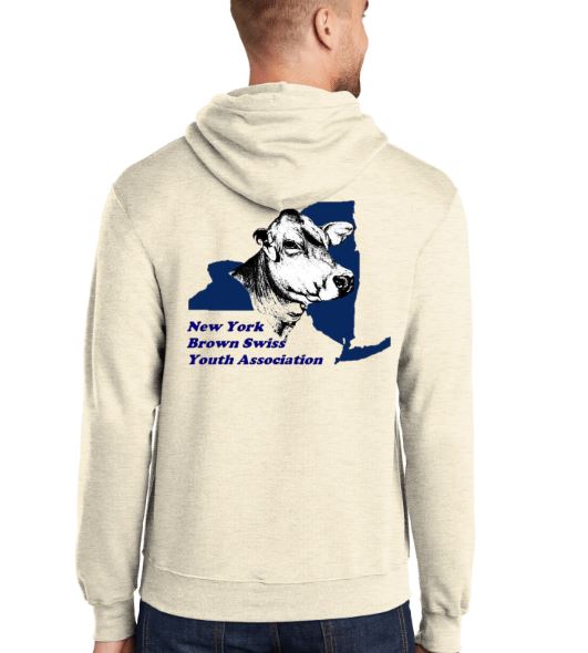 NY Brown Swiss Hooded Sweatshirt