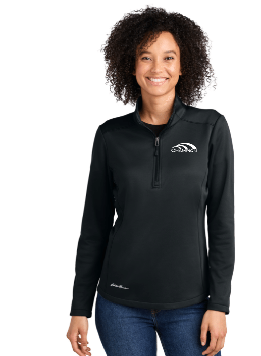 Champion Embroidered Eddie Bauer Womens 1/4 zip