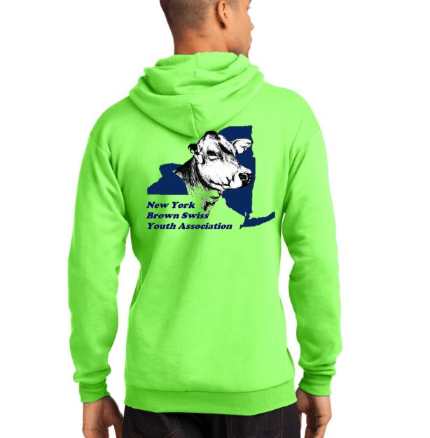 NY Brown Swiss Hooded Sweatshirt