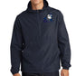 NY Brown Swiss Pullover 1/4 zip Jacket